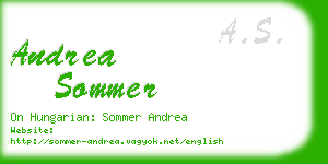 andrea sommer business card